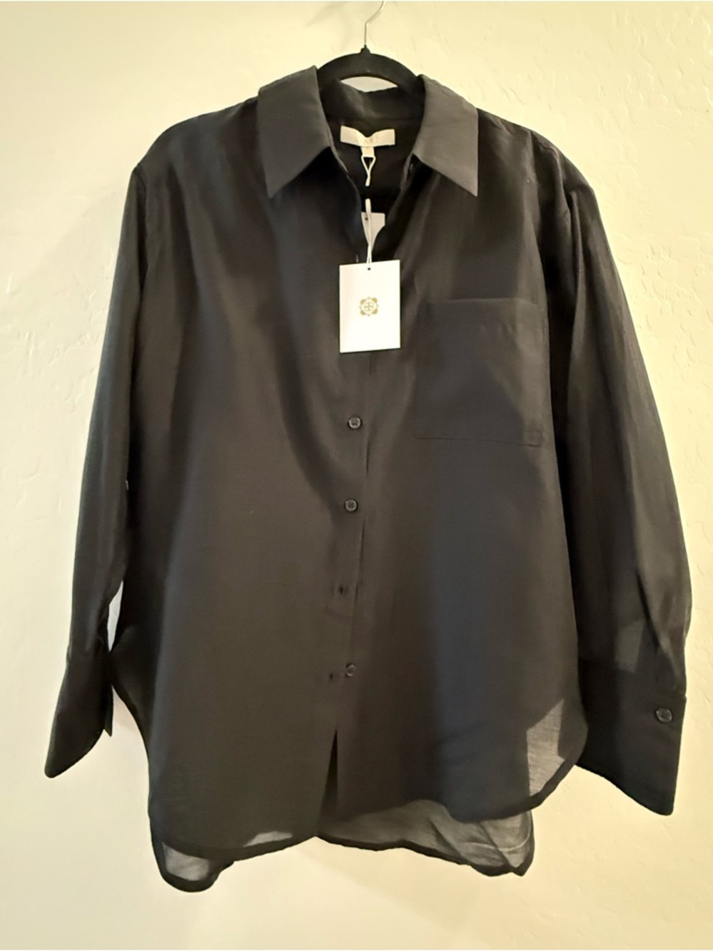 NWT WAYF Button Down Long Sleeve Blouse